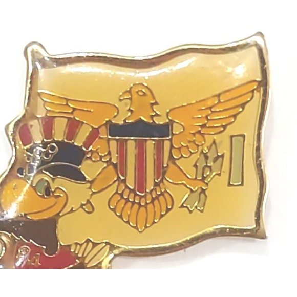 '84 Olympics U S Virgin Islands Coca Cola Los Angeles Official International Pin - Picture 3 of 4